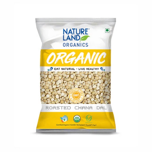 Organic Roasted Chana Dal 500 Gm